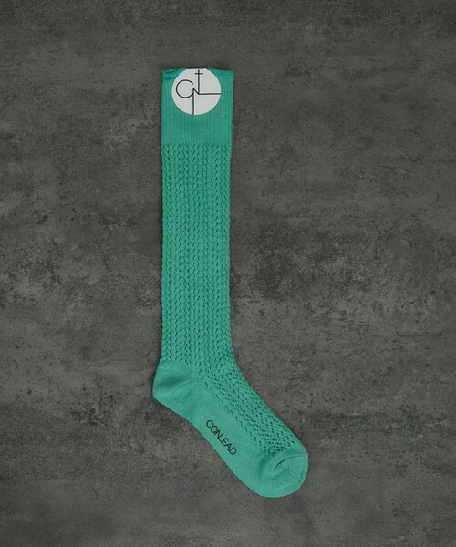 ADAM ET ROPE'(アダムエロペ)の「【CONLEAD(コンリード)】Lace Long socks / レースロングソックス(ソックス/靴下・レディース・ホワイト/ダークブラウン/ライトグリーン/ピンク・F)」の11枚目の写真