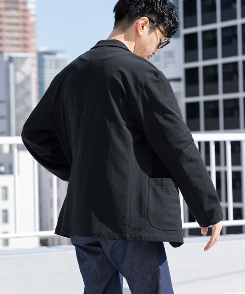 URBAN RESEARCH ROSSO（アーバンリサーチロッソ）の「『WEB限定』『セットアップ対応/XLサイズあり』コンフォータブルドライジャケット（テーラードジャケット・メンズ・NAVY/CHARCOAL/BLACK・S/M/L/XL）」の15枚目の写真
