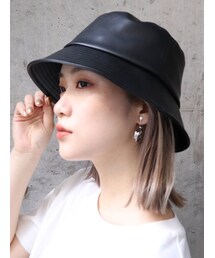 MURUA | ヴィーガンレザーバケットハット(ハット)