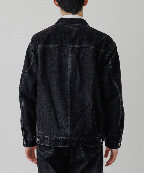 ADAM ET ROPE'（アダムエロペ）の「【ISKO】フロッキー デニムジャケット / ADAM ET ROPE' JEANS -PERS-（デニムジャケット・メンズ・ブラック系/ダークブラウン系・L/M）」の17枚目の写真