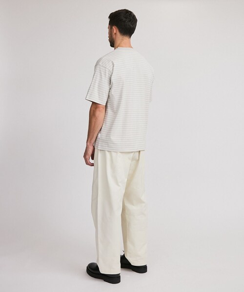 Saturdays NYC（サタデーズ ニューヨークシティ ）の「Multi Stripe Relax SS Tee（Tシャツ/カットソー・レディース・グレー/オリーブ・L/M/S/XL/XS）」の17枚目の写真