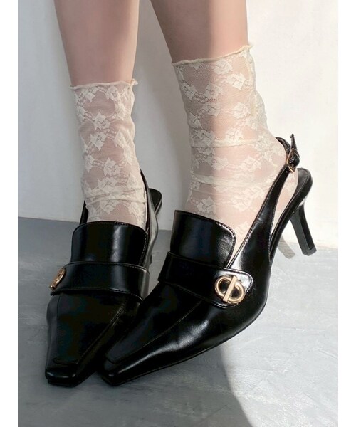 RESEXXY（リゼクシー）の「ポインテッドトゥローファーミュール（その他シューズ・レディース・ブラック/ブラウン・S/M/L）」の13枚目の写真