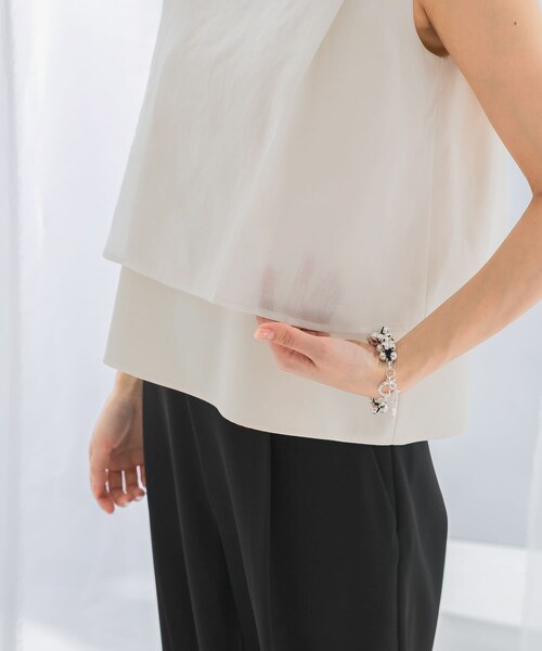 URBAN RESEARCH ROSSO（アーバンリサーチロッソ）の「シアーチンツレイヤードブラウス（シャツ/ブラウス・レディース・WHITE/MAUVE PINK/SLATE BLUE・FREE）」の16枚目の写真