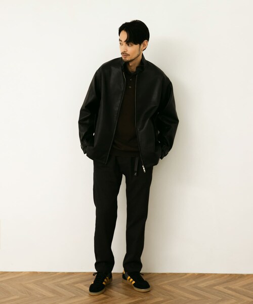 URBAN RESEARCH DOORS(アーバンリサーチドアーズ)の「FL ハリントンジャケット(ライダースジャケット・メンズ・BLACK・M/L)」の7枚目の写真