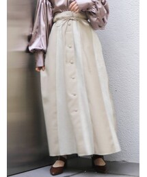 dazzlin | レザーライクフロントボタンスカート(スカート)