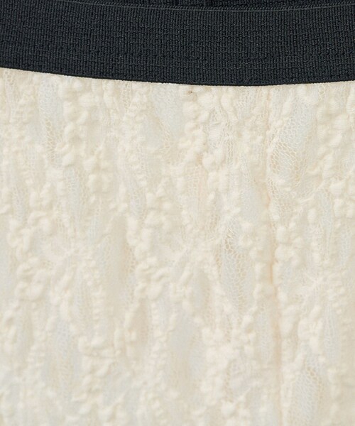 ADAM ET ROPE'（アダムエロペ）の「シアーレースレギンス［ストレッチ］（レギンス/スパッツ・レディース・ブラック/オフホワイト/ブラウン系・F）」の18枚目の写真