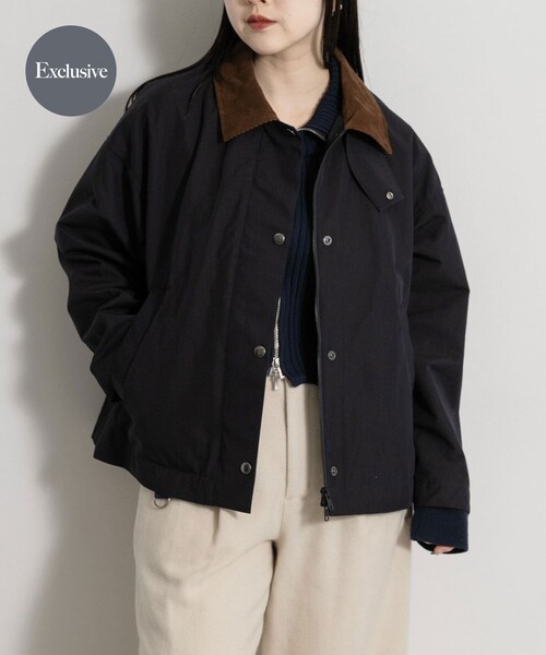 THE GOODLAND MARKET（ザグッドランドマーケット）の「『別注』MIDIUMISOLID×THE GOODLAND MARKET　detroit JK（テーラードジャケット・レディース・beige/khaki/Navy・FREE）」の4枚目の写真