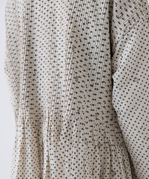 かぐれ（カグレ）の「maison de soil　BLOCK PRINT SHIRTS DRESS（ワンピース・レディース・LT BEIGE・2）」の14枚目の写真