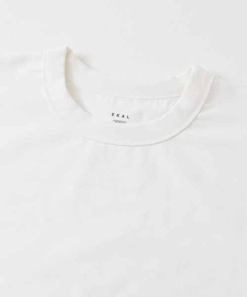 EKAL（エカル）の「『吸水速乾/UVカット』DRY OUT SHORT LENGTH T-SHIRTS（Tシャツ/カットソー・レディース・ダークプラム/ホワイト/アイボリー/ベージュ/チャコール/サルチャ/ブラウンカーキ・FREE）」の17枚目の写真