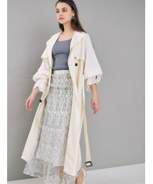 MERCURYDUO | シアースリーブトレンチコート(その他アウター)