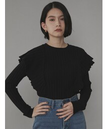 COTORICA | 袖フリルニットプルオーバー(ニット/セーター)