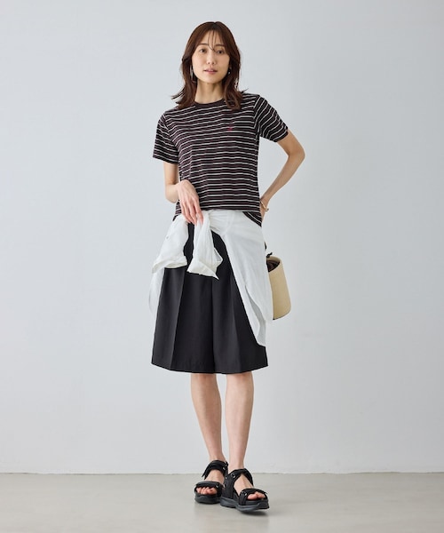 ROPE' PICNIC(ロペピクニック)の「【BEVERLYHILLS POLO CLUB・一部店舗限定】アイコン刺繍コンパクトTシャツ(Tシャツ/カットソー・レディース・チャコール/キナリ/ネイビー/オフホワイト・F/M)」の17枚目の写真