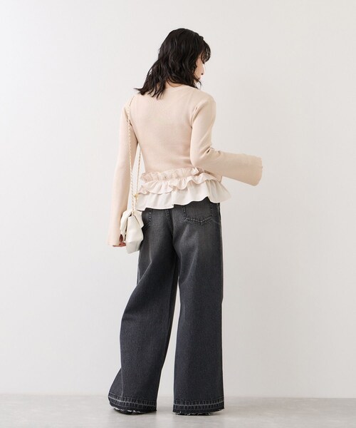 VIS(ビス)の「バギーワイドデニムパンツ(デニムパンツ・レディース・ブラック系/ブルー系・M/S/SS)」の18枚目の写真