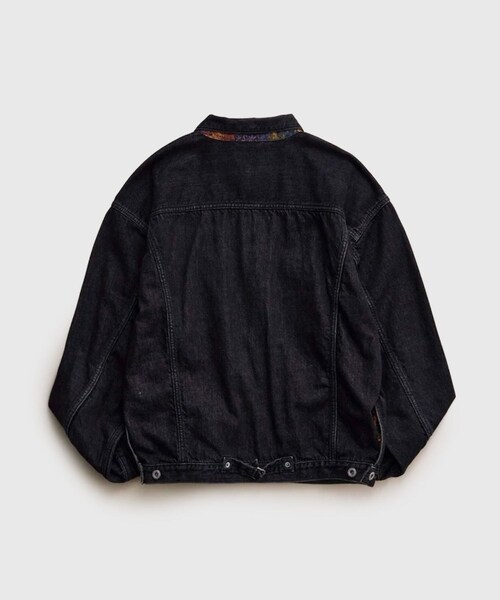 ADAM ET ROPE'(アダムエロペ)の「【NICENESS/ナイスネス】STERLING(デニムジャケット・メンズ・ブラック/ブルー系・L/M)」の6枚目の写真