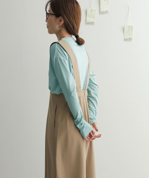URBAN RESEARCH DOORS（アーバンリサーチドアーズ）の「『別注』unfil×DOORS　high twist cotton L/S t-shirts（Tシャツ/カットソー・レディース・別注l.blue/別注beige/別注orange・1）」の10枚目の写真