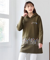 nissen | 大きいサイズ 選べるあたたか裏起毛プリントチュニック(スウェット)