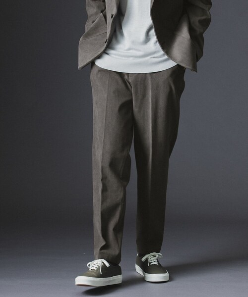URBAN RESEARCH DOORS（アーバンリサーチドアーズ）の「LIFE STYLE TAILOR　コーデュロイコンフォータブルパンツ（スラックス・メンズ・NAVY GRAY/MOCHA・S/M/L/XL）」の4枚目の写真