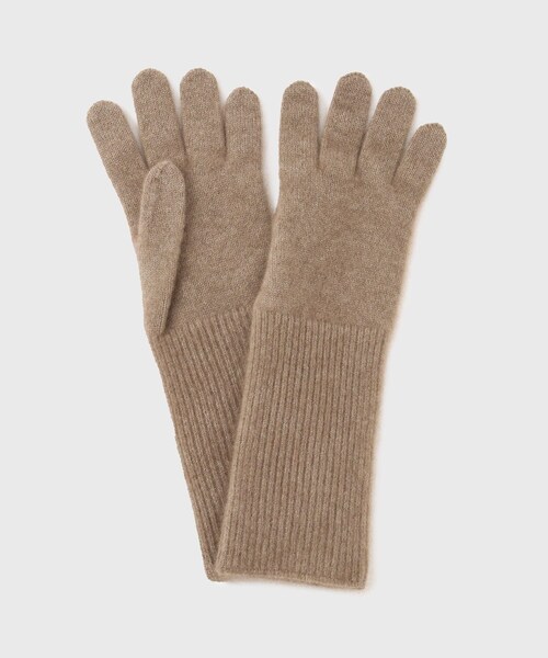 ADAM ET ROPE'(アダムエロペ)の「【AURALEE/オーラリー】BABY CASHMERE KNIIT LONG GLOVES(手袋・メンズ・ブラック/ブラウン/パープル・F)」の4枚目の写真
