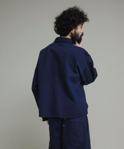 URBAN RESEARCH（アーバンリサーチ）の「『別注』LOWERCASE×URBS　FACEカバーオール（デニムジャケット・メンズ・INDIGO・M/L/XL）」の5枚目の写真