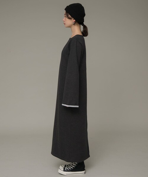 URBAN RESEARCH Sonny Label（アーバンリサーチサニーレーベル）の「リラクシースウェットドレスワンピース（ワンピース・レディース・チャコール/グレー/ブラウン・FREE）」の14枚目の写真