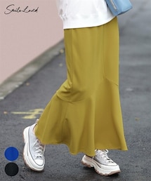 SMILE LAND | 大きいサイズ  よく伸びるやわらかマーメイドスカート（ゆったりヒップ）(スカート)