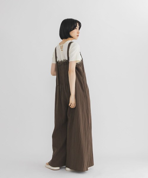 KBF（ケイビーエフ）の「2WAYレースアップトップス（Tシャツ/カットソー・レディース・IVORY/BLACK/TOP GRAY・One）」の11枚目の写真
