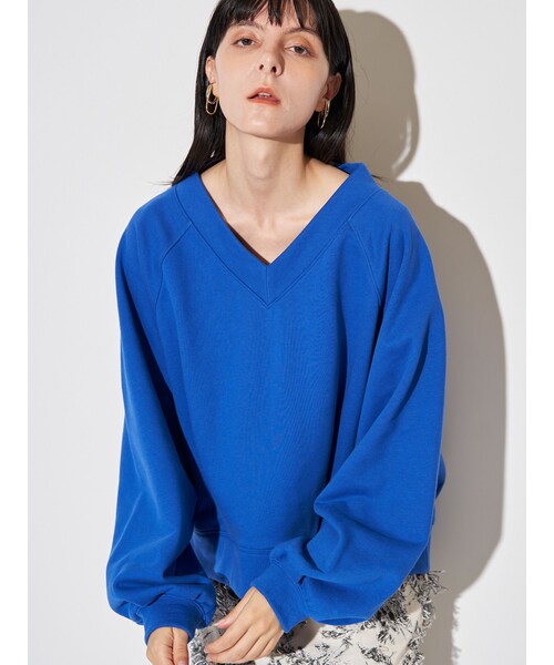 ELENDEEK（エレンディーク）の「RAGLAN TUCK CS（Tシャツ/カットソー・レディース・アイボリー/グレー/ブルー・F）」の13枚目の写真