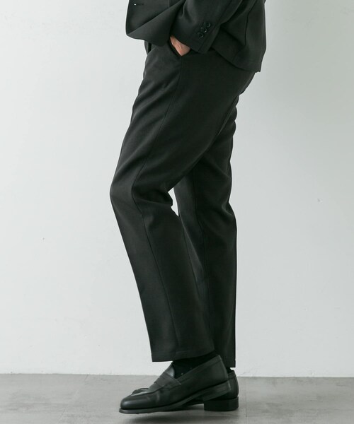 URBAN RESEARCH DOORS（アーバンリサーチドアーズ）の「LIFE STYLE TAILOR　ウールライクソフトツイルストレッチパンツ（スラックス・メンズ・GRAY/NAVY/BROWN・S/M/L/XL）」の9枚目の写真