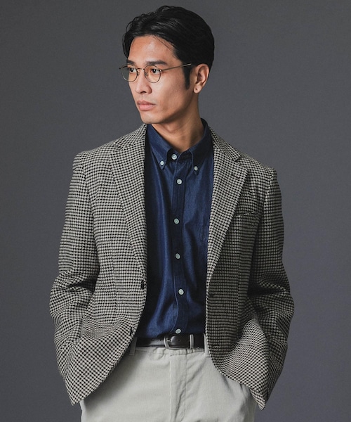URBAN RESEARCH DOORS（アーバンリサーチドアーズ）の「LIFE STYLE TAILOR　NOVALANツィードジャケット（テーラードジャケット・メンズ・GREEN/NAVY/BROWN・44/46/48/50）」の3枚目の写真