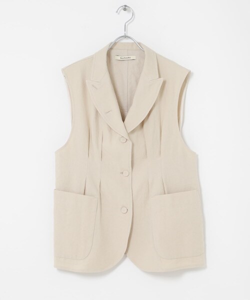 かぐれ（カグレ）の「susuri　クリケットベスト（ベスト・レディース・beige・1）」の15枚目の写真