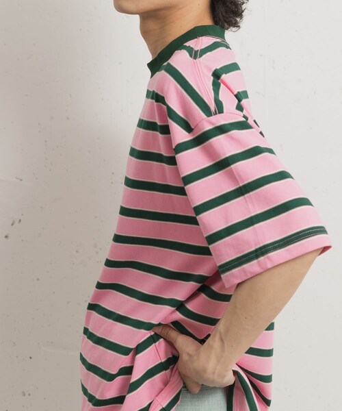 THE GOODLAND MARKET（ザグッドランドマーケット）の「KEIMEN　Strata T-shirts（Tシャツ/カットソー・メンズ・Gray/Blue/Pink・M/L/XL）」の21枚目の写真