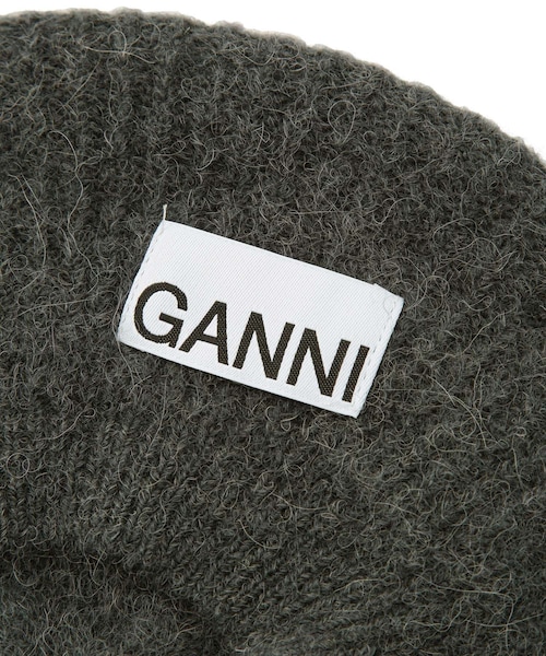 ADAM ET ROPE'（アダムエロペ）の「【公式サイト限定】【GANNI】Wool Beret（ハンチング/ベレー帽・レディース・チャコール・F）」の10枚目の写真