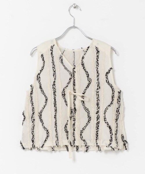 URBAN RESEARCH DOORS（アーバンリサーチドアーズ）の「ARCHI　FUZZ JQ SLEEVE-LESS TOP（その他トップス・レディース・MIX/BLACK・S）」の5枚目の写真