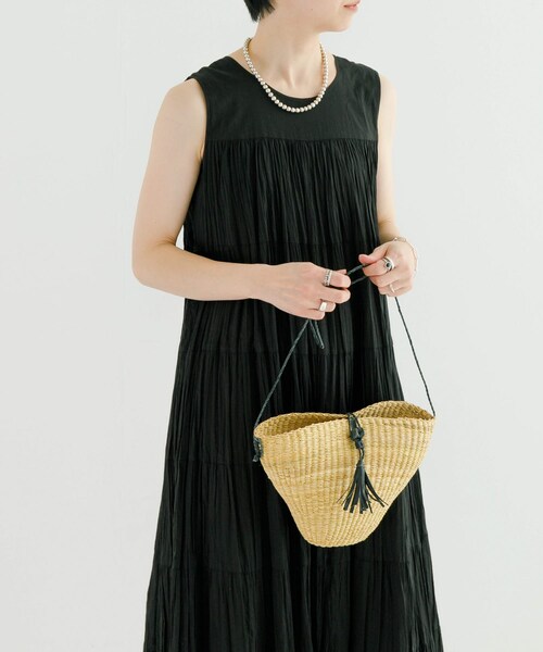 URBAN RESEARCH（アーバンリサーチ）の「ボルガバスケットショルダーバッグ（かごバッグ・レディース・NATURAL/NTL×BLK/PINK・-）」の13枚目の写真