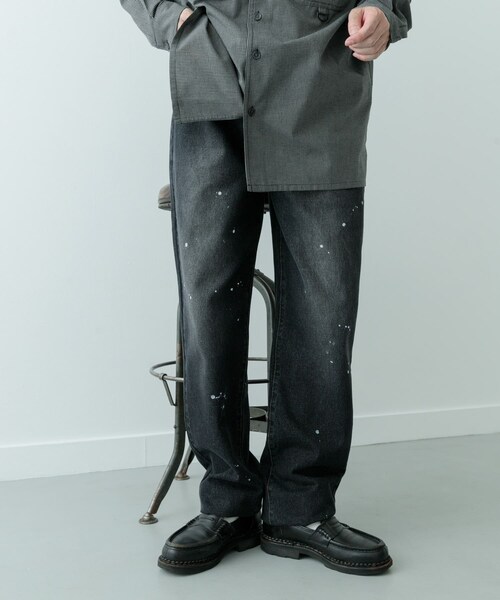 ITEMS URBANRESEARCH（アイテムズ アーバンリサーチ）の「11oz PAINT STRAIGHT DENIM（デニムパンツ・メンズ・BLU/BLK・M/L）」の16枚目の写真