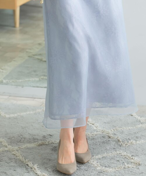 URBAN RESEARCH ROSSO（アーバンリサーチロッソ）の「kaene　シアーレースパイピングドレス（ワンピース・レディース・sax/bk・38）」の18枚目の写真