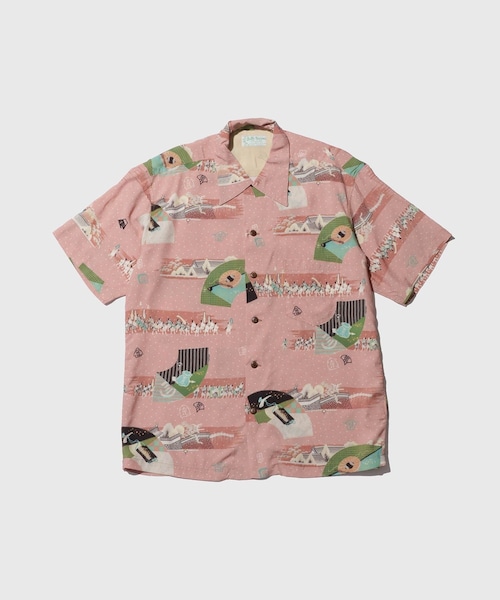 ADAM ET ROPE'(アダムエロペ)の「【SUN SURF/サンサーフ】SANKIN KOTAI BETTY HIGGINS(シャツ/ブラウス・メンズ・ピンク・L/XL)」の2枚目の写真