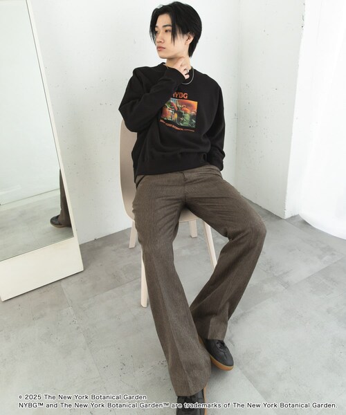 SENSE OF PLACE by URBAN RESEARCH（センスオブプレイスバイアーバンリサーチ）の「NYBG　クルーネックルーズスウェットB（スウェット・メンズ・BLUE/WHITE/BLACK・M/L）」の18枚目の写真