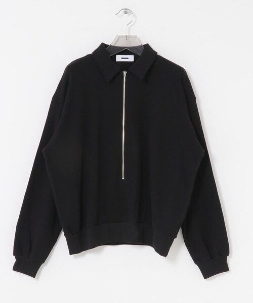 URBAN RESEARCH(アーバンリサーチ)の「REVERBERATE HALF ZIPP THERMAL(Tシャツ/カットソー・メンズ・GRAY/BLACK・1/2)」の1枚目の写真