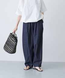 かぐれ | デニムボリュームパンツ(デニムパンツ)