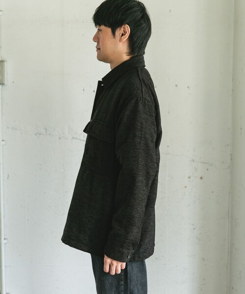 URBAN RESEARCH DOORS(アーバンリサーチドアーズ)の「モールシャツジャケット(テーラードジャケット・メンズ・OLIVE/CHARCOAL・M/L)」の13枚目の写真