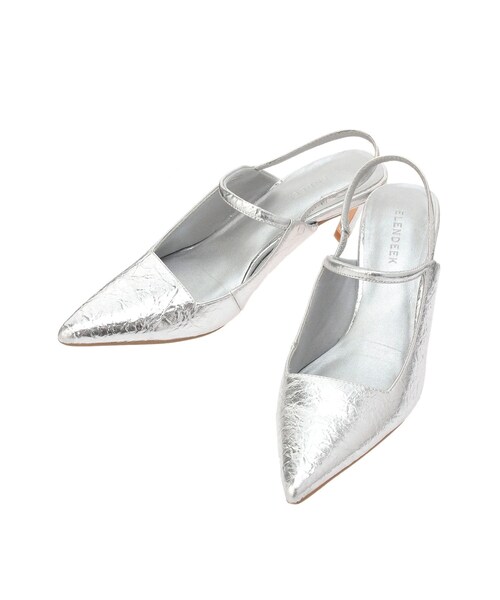 ELENDEEK（エレンディーク）の「POINTED TOE MULE（パンプス・レディース・ブラック/シルバー/ブロンズ・37/38）」の18枚目の写真