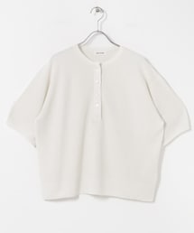 URBAN RESEARCH DOORS | FORK&SPOON　ペーパーニットヘンリーネックプルオーバー(ニット/セーター)