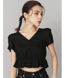EVRIS | バックオープンリボントップス(シャツ/ブラウス)
