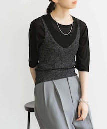 ニットキャミソール