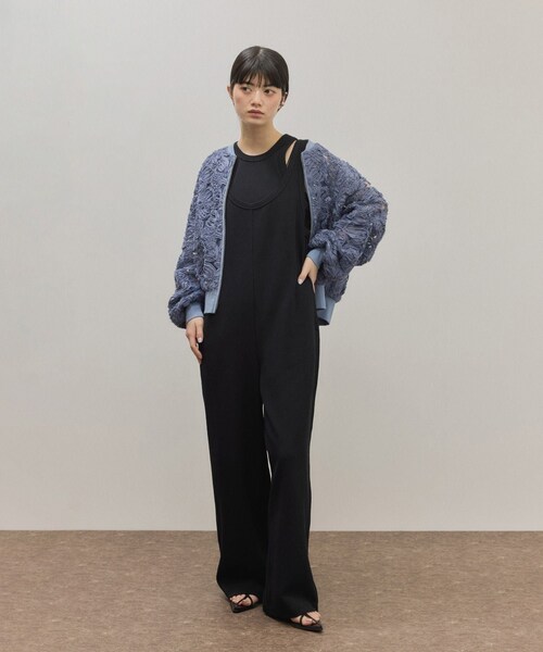 ADAM ET ROPE'(アダムエロペ)の「ラインアートレースブルゾン(ブルゾン・レディース・ブラック/キナリ/ブルー系・F)」の6枚目の写真