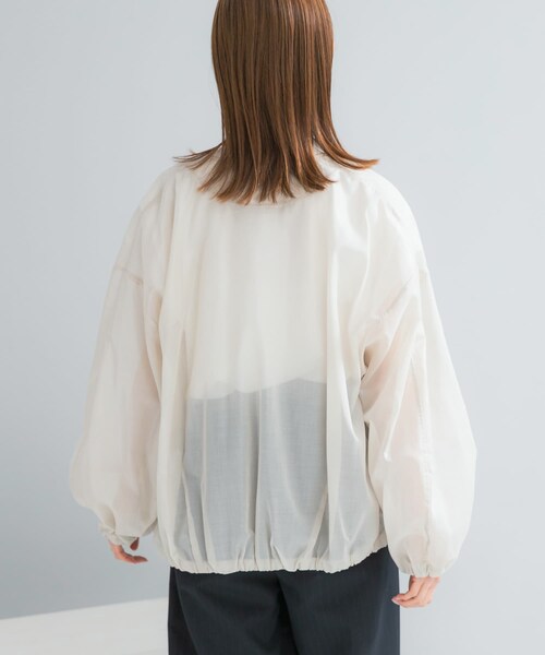 URBAN RESEARCH ROSSO（アーバンリサーチロッソ）の「CHIGNON　シアーチンツブルゾン（ブルゾン・レディース・ECRU/KHAKI・Free）」の5枚目の写真