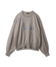 nissen | ラメフェザーロゴニット(ニット/セーター)