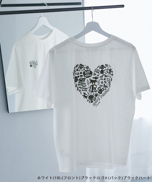 ROPE' PICNIC(ロペピクニック)の「【Chocomoo×ROPE' PICNIC】【接触冷感】アソートTシャツ(Tシャツ/カットソー・レディース・ホワイト/ホワイト系・38)」の19枚目の写真
