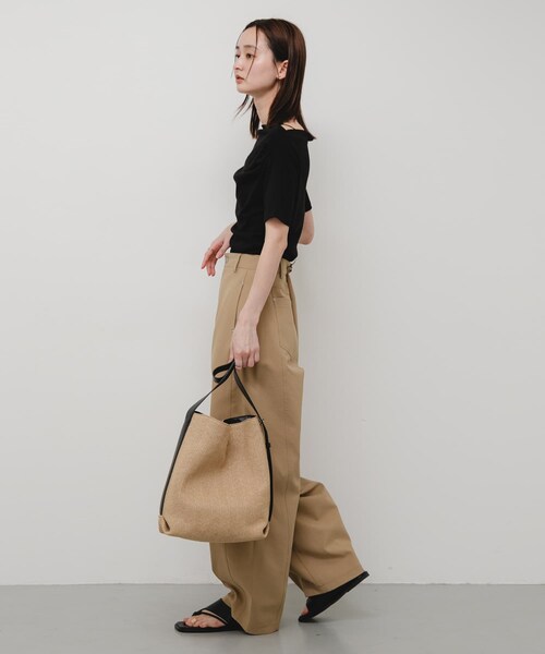 SENSE OF PLACE by URBAN RESEARCH（センスオブプレイスバイアーバンリサーチ）の「雑材マルチショルダーバッグ（ショルダーバッグ・レディース・BLACK/BEIGE・One）」の16枚目の写真